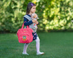 HappyVk- Baby Doll Diaper Bag with Doll Changing Pad- Handbag for Girls- Owl Embroidery