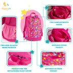 HappyVk- Packable Kids Backpack Luminous Unicorn 9L, 3-5 years old, Lightweight Toddler backpack, Foldable Kids Hiking Daypack with Rain Cover included