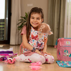 HappyVk -Baby Doll Carrier for Little Girls - Toy Baby Carrier- Unicorn