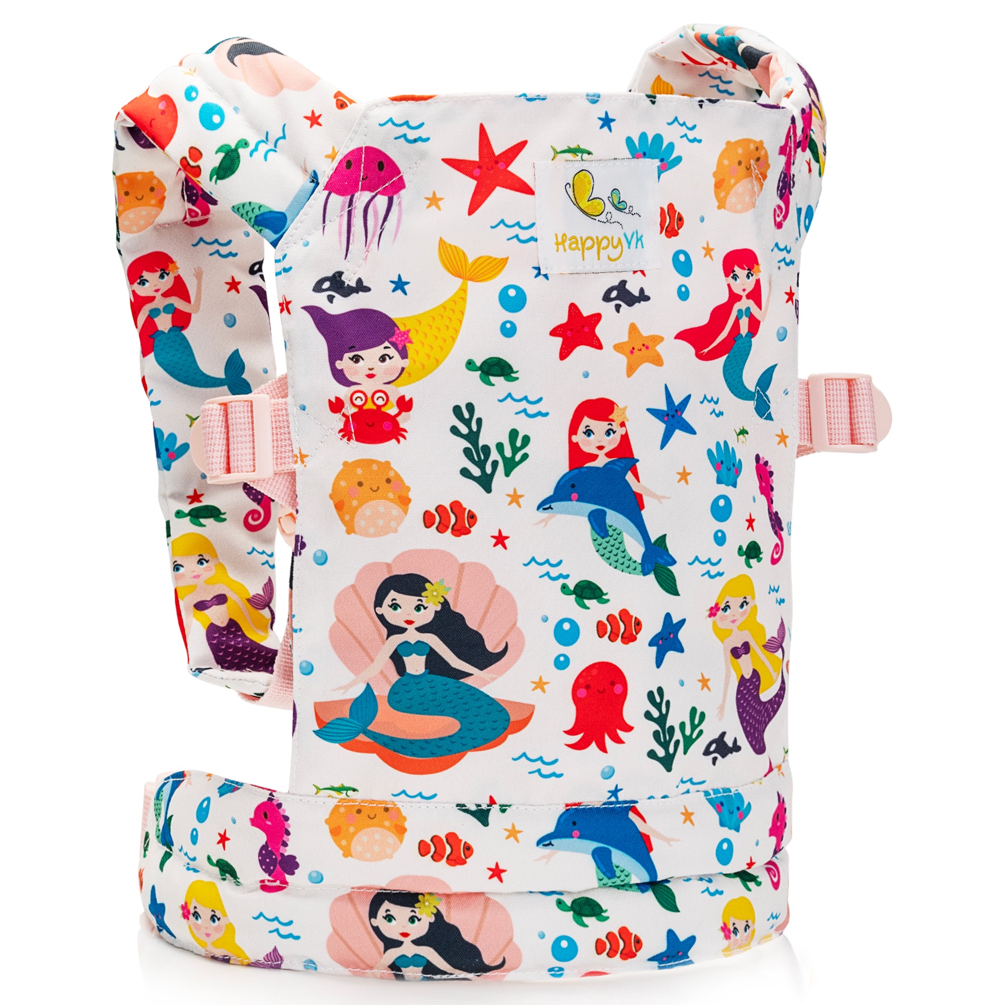 HappyVk Baby Doll Carrier for Reborn Kids Toy Play Carrier Doll Accessories Mermaid