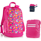 HappyVk- Packable Kids Backpack Luminous Unicorn 9L, 3-5 years old, Lightweight Toddler backpack, Foldable Kids Hiking Daypack with Rain Cover included