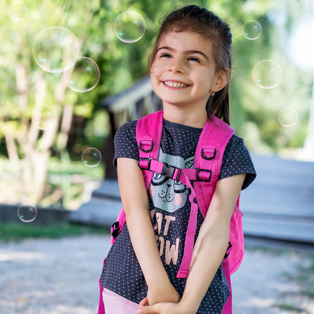 HappyVk- Packable Kids Backpack Luminous Unicorn 9L, 3-5 years old, Lightweight Toddler backpack, Foldable Kids Hiking Daypack with Rain Cover included