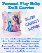 HappyVk -Baby Doll Carrier for Little Girls - Toy Baby Carrier- Unicorn