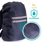 HappyVk- Packable Kids Backpack Luminous Galaxy 9L, 3-5 years old, Lightweight Toddler backpack, Foldable Kids Hiking Daypack with Rain Cover included