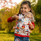 HappyVk -Baby Doll Carrier for Little Girls - Toy Baby Carrier- Unicorn
