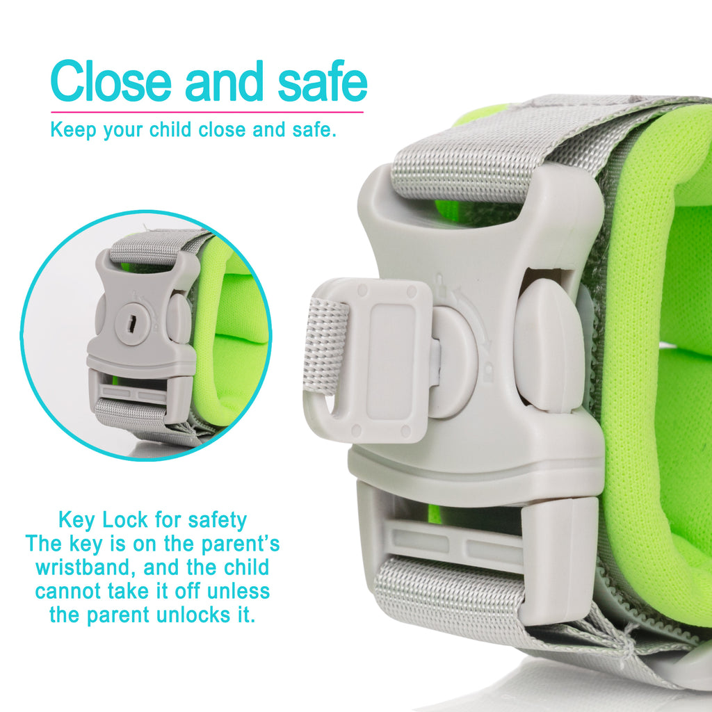 HappyVk -Toddler Leash- Baby Harness Anti-Lost Wrist Link - Ages 1-4