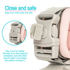 HappyVk -Toddler Leash- Baby Harness Anti-Lost Wrist Link - Ages 1-4- Pink