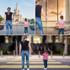 HappyVk -Toddler Leash- Baby Harness Anti-Lost Wrist Link - Ages 1-4- Pink