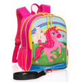 HappyVk Backpack with Leash for Kids - Anti Lost Walking Toddler Leash - Unicorn Design - for 1-4 Years Old Girls