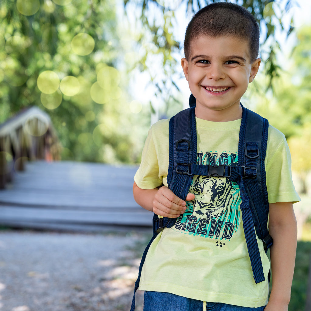HappyVk- Packable Kids Backpack Luminous Galaxy 9L, 3-5 years old, Lightweight Toddler backpack, Foldable Kids Hiking Daypack with Rain Cover included