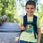 HappyVk- Packable Kids Backpack Luminous Galaxy 9L, 3-5 years old, Lightweight Toddler backpack, Foldable Kids Hiking Daypack with Rain Cover included